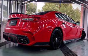 Maserati Quattroporte body kit carbon fiber front bumper after bumper front lip after lip side skirts hood