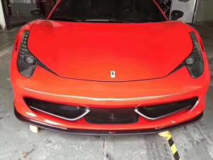 Ferrari 458 Carbon fiber front lip rear lip side skirts spoiler