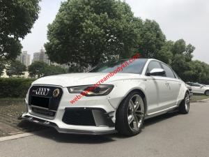 12-15 Audi A6 RS6 body kit front lip after lip side skirts fendners