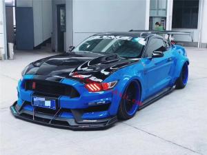 Ford Mustang wide body kit  front bumper after lip hood side skirts fenders spoiler